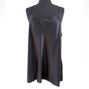The Fisher Project Silk Satin Bias Cut Racerback Tank Size XL Stretch Minimalist